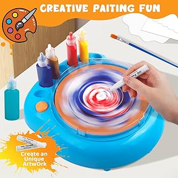 Paint Spin Art Machine Kit for Kids, Arts & Crafts Painting